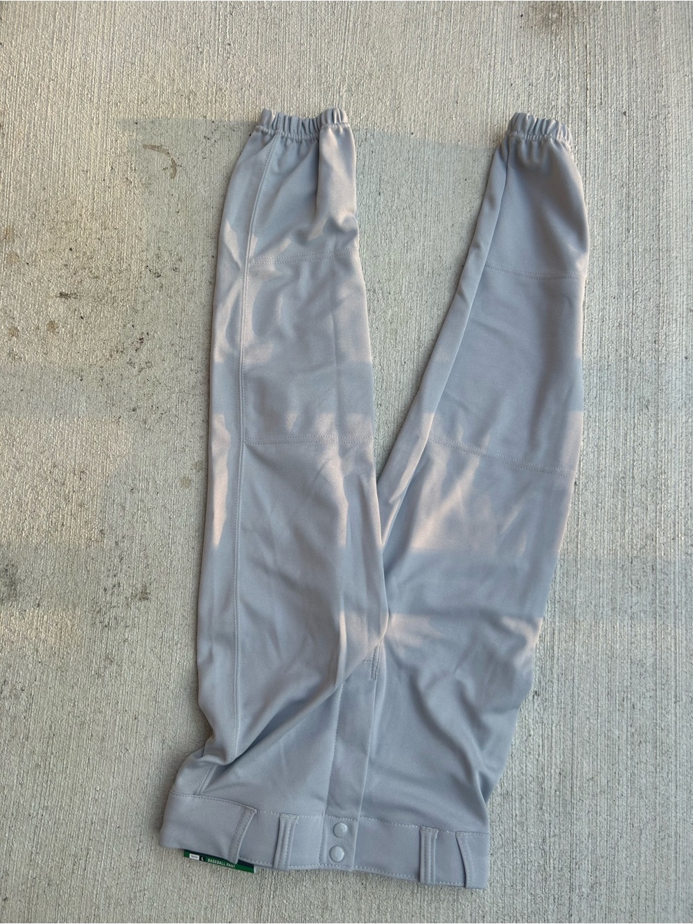 Kids Light Gray Baseball Pants - Champro Youth Large New
